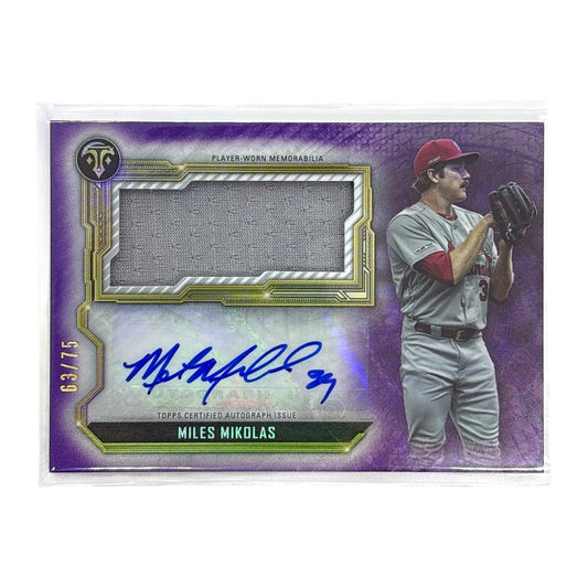 TOPPS MLBカード TRIPLE THREADS MILES MIKOLAS ST. LOUIS CARDINALS 63/75 #ASJR-MMI 中古 IT1
