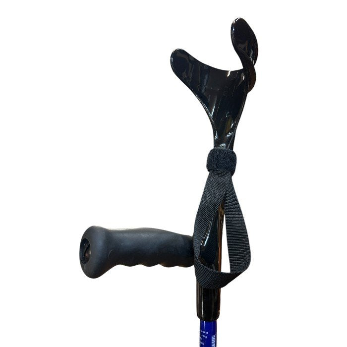 エルゴグリフクラッチ オープンカフ ブルー 杖 ドイツ製 介護 高齢者 中古 W４