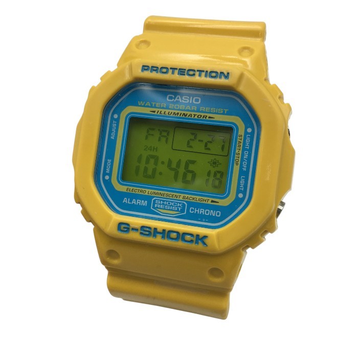 CASIO G-SHOCK カシオ ジーショック DW-5600CS イエローxスカイブルー 中古 Y4