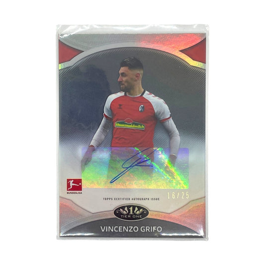 TOPPS サッカーカード TIER ONE VINCENZO GRIFO FREIBURG 16/25 #PP-VG 中古 IT1