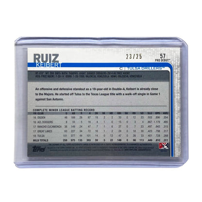 TOPPS MLBカード CERTIFIED KEIBERT RUIZ DRILLERS 23/25 #57 中古 IT2