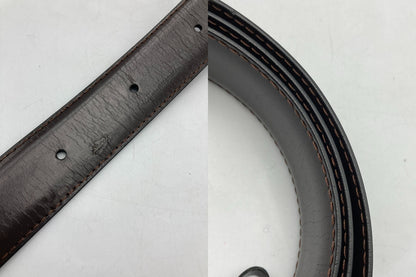 ALFRED DUNHILL ダンヒル バックル レザーベルト メンズ 中古 D4