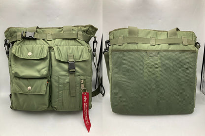 ALPHA INDUSTRIES アルファインダストリーズ 2WAY トートバッグ 中古 D4