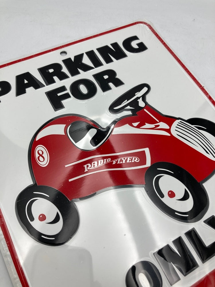 RADIO FLYER ラジオフライヤー TIN SIGN 看板 プレート ONLY TOWED AWAY 中古 D4