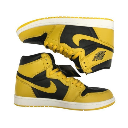 NIKE AIR JORDAN 1 RETRO HIGH OG スニーカー メンズ ハイカット エアジョーダン イエロー/ブラック 28.5cm 555088-701 中古 T1
