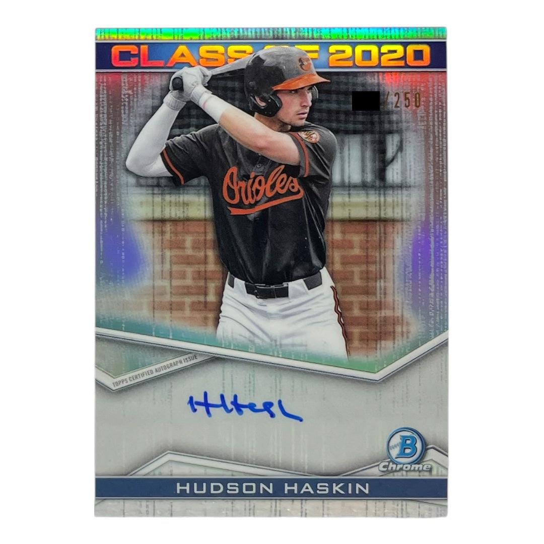 TOPPS MLBカード BOWMAN CHROME HUDSON HASKIN BALTIMORE ORIOLES /250 #C20A-HH 中古 IT2