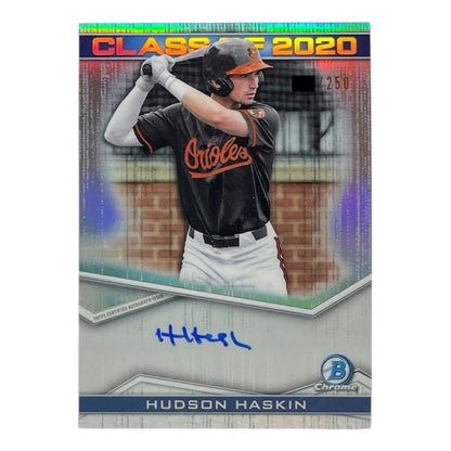 TOPPS MLBカード BOWMAN CHROME HUDSON HASKIN BALTIMORE ORIOLES /250 #C20A-HH 中古 IT2