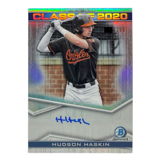 TOPPS MLBカード BOWMAN CHROME HUDSON HASKIN BALTIMORE ORIOLES /250 #C20A-HH 中古 IT2