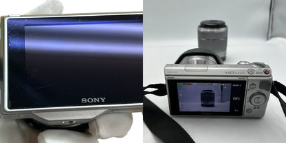 SONY ソニー ミラーレス一眼 NEX-5N ダブルレンズキット デジタルカメラ 家電 撮影 バッテリー付 中古 W４