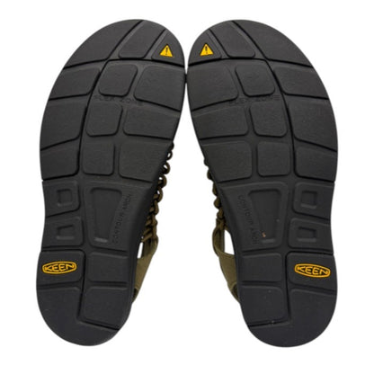 KEEN キーン UNEEK ユニーク ダークオリーブ サンダル 27cm 1023381 メンズ 夏 オープンエア・スニーカー 靴 シューズ 中古 W４
