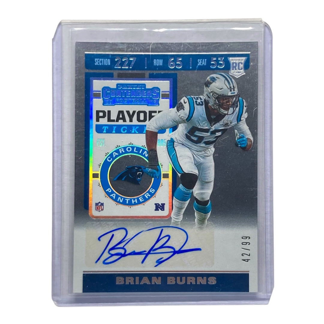 PANINI NFLカード CONTENDERS BRIAN BURNS PANTHERS 42/99 #275 中古 IT2