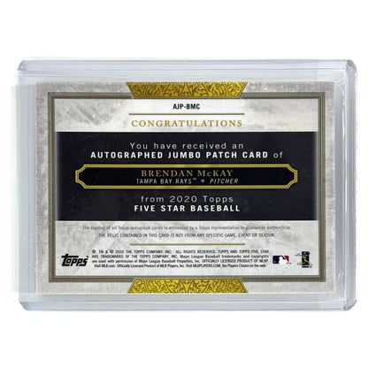 TOPPS MLBカード FIVE STAR BRENDAN McKAY TAMPA BAY RAYS /25 #AJP-BMC 中古 IT1