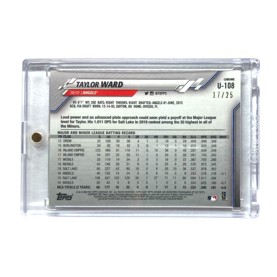 TOPPS MLBカード CHROME TAYLOR WARD ANGELS /25 #U-108 中古 IT2