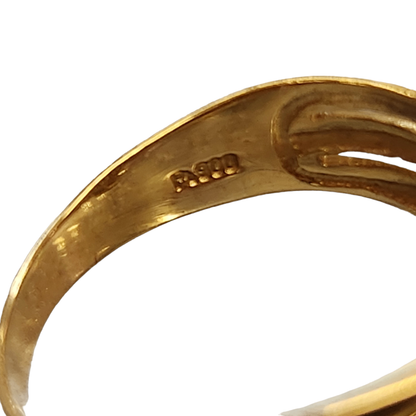 K18/Pt900 ダイヤ 0.05ct リング レディース 18金 ゴールド 11号 中古 T1