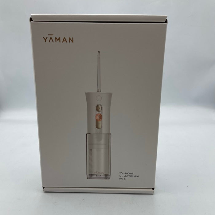 YA-MAN（ヤーマン） 口腔洗浄器（ＵＳＢ充電式）ジェットフロス MINI YOI-1000W　ホワイト系 口腔ケア 歯 口内 美容 健康 オーラルケア 充電式 携帯 防水 中古 R4