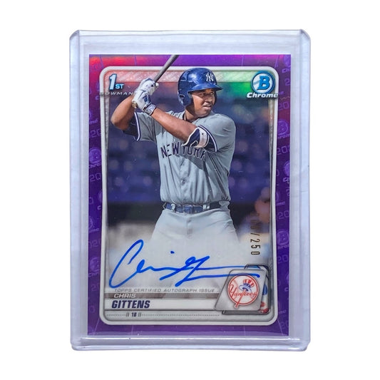 TOPPS MLBカード BOWMAN CHROME 1ST CHRIS GITTENS YANKEES 208/250 #CPA-CG 中古 IT2