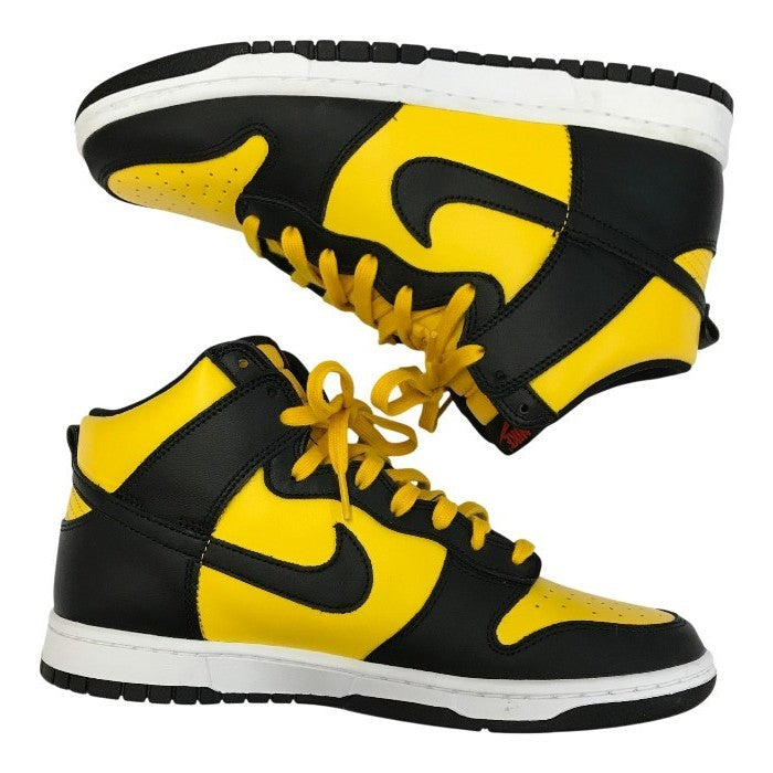 NIKE ナイキ ダンクハイ レトロ スニーカー メンズ ハイカット DUNK HI RETRO ブラック/イエロー 28.5cm DD1399-700 中古 T1