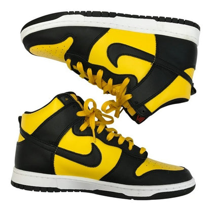 NIKE ナイキ ダンクハイ レトロ スニーカー メンズ ハイカット DUNK HI RETRO ブラック/イエロー 28.5cm DD1399-700 中古 T1