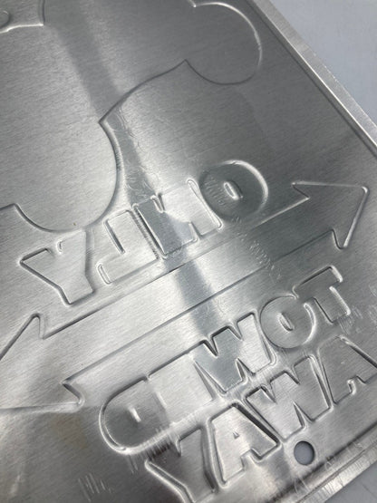 RADIO FLYER ラジオフライヤー TIN SIGN 看板 プレート ONLY TOWED AWAY 中古 D4