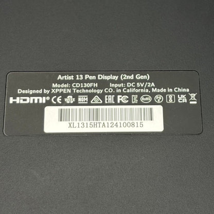 XPPen エックスピーペン Artist 13 セカンド 液晶ペンタブレット CD130FH 液タブ イラスト パソコン周辺機器 スタンド 中古 W４