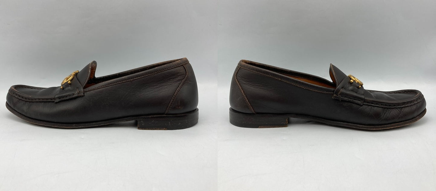 Salvatore Ferragamo サルヴァトーレフェラガモ ガンチーニ ローファー スリッポン UQ3004517 メンズ サイズ6 EE 中古 D4