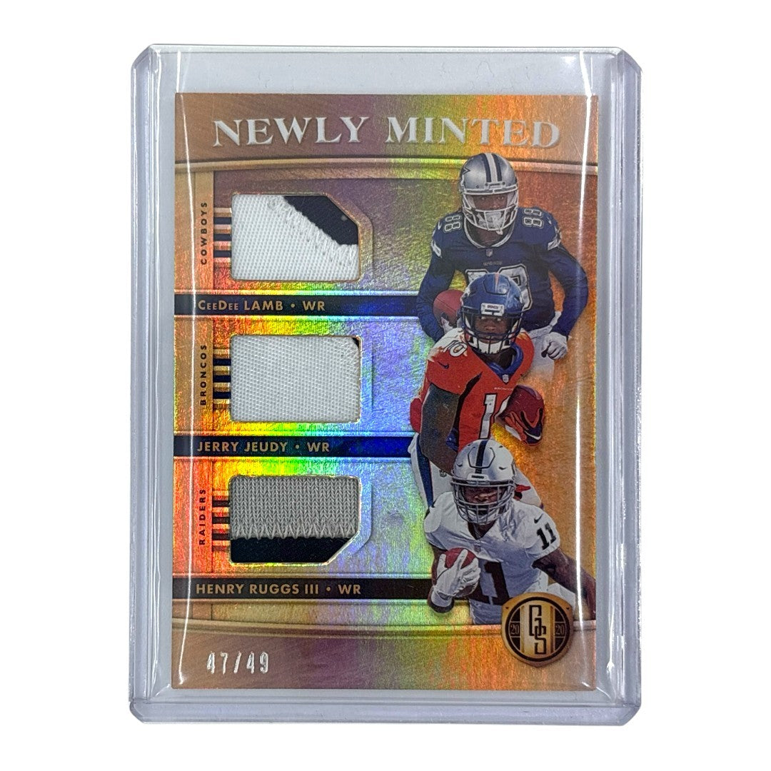 PANINI NFLカード GOLD STANDARD CEEDEE LAMB COWBOYS JERRY JEUDY BRONCOS HENRY RUGGS Ⅲ RAIDERS 47/49 #MMT3 中古 IT1