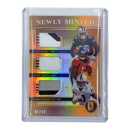 PANINI NFLカード GOLD STANDARD CEEDEE LAMB COWBOYS JERRY JEUDY BRONCOS HENRY RUGGS Ⅲ RAIDERS 47/49 #MMT3 中古 IT1