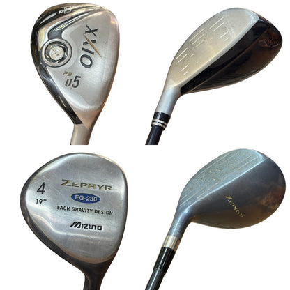 ゴルフクラブ 10本SET XXIO ゼクシオ9 ユーティリティ U5 23度 BRIDGESTONE PHYZ(2014) 6番～9番アイアン メンズ 右利き スポーツ ゴルフ用品 中古 W４