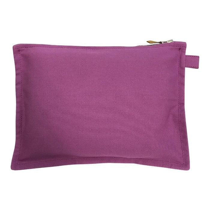 HERMES エルメス ボラボラポーチMM ユニセックス キャンバス 布 シンプル パープル 中古 T1