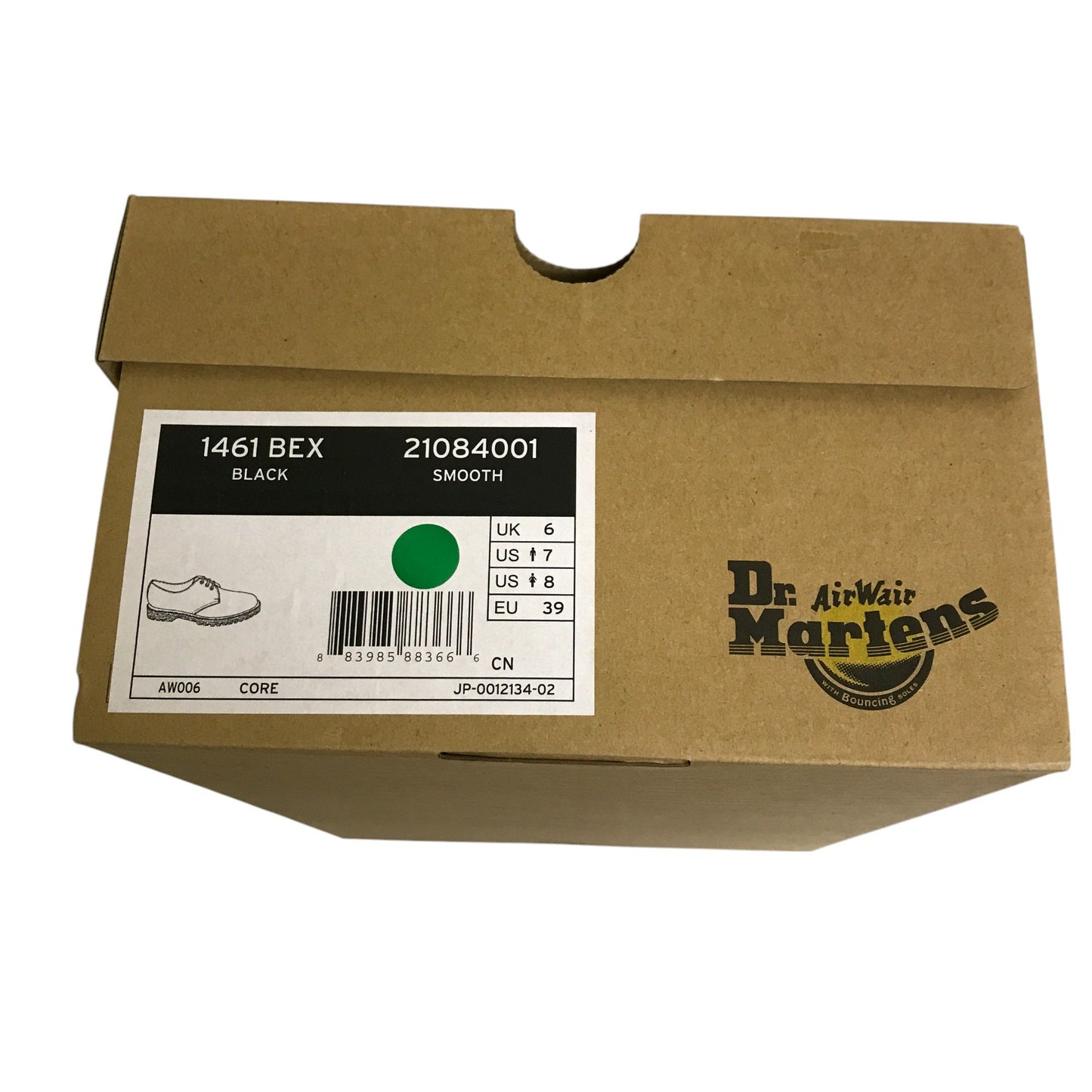 Dr.Martens ドクターマーチン 3ホール シューズ レディース CORE 1461 BEX ベックス 21084001 ブラック UK6(25cm) ブーツ メンズ 靴 レザー 本革 中古 Ｗ1