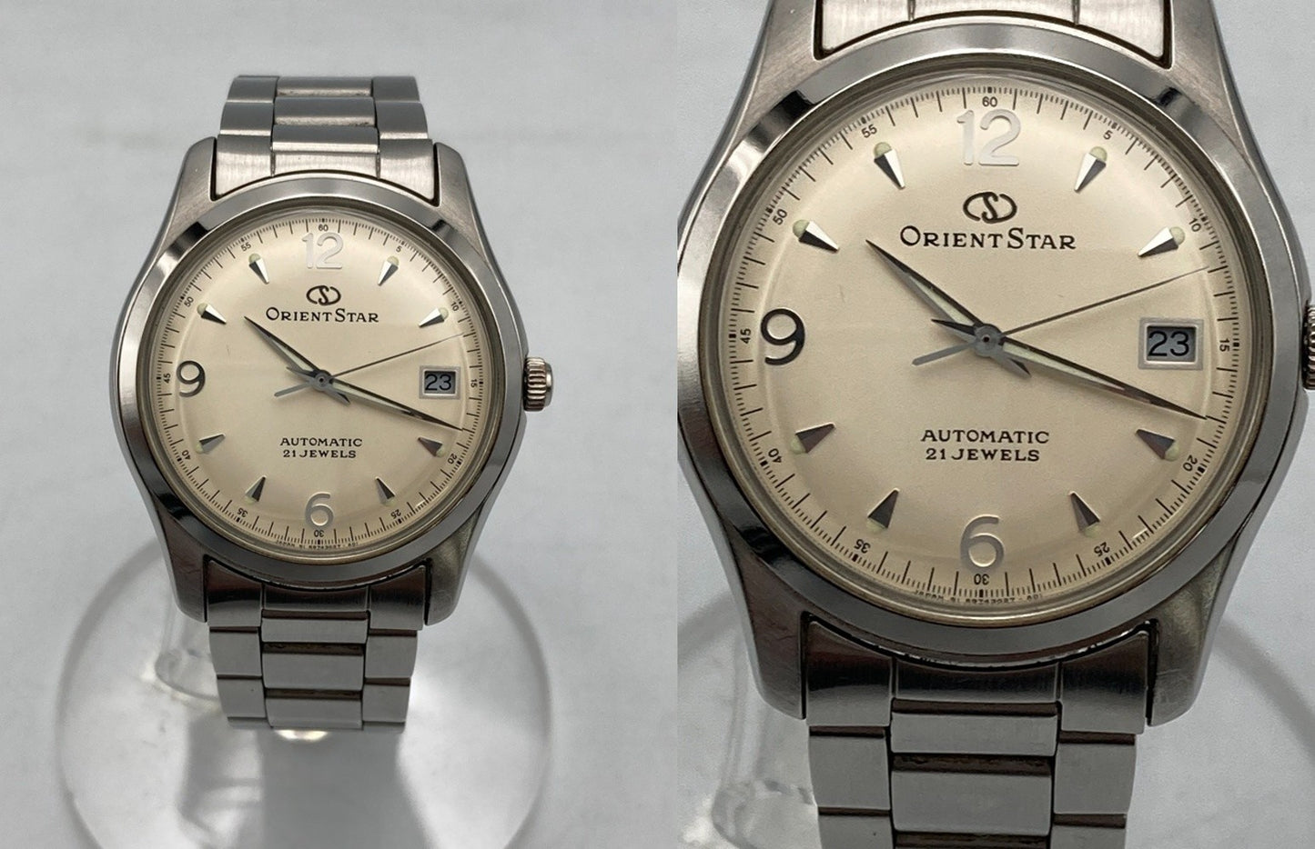 [ジャンク品] ORIENT STAR オリエントスター 21石 オートマティック 腕時計 597302-70 中古 D4