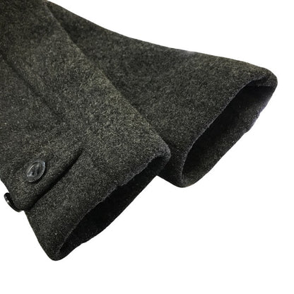 EMPORIO ARMANI エンポリオアルマーニ コート メンズ ミドル丈 ウール フード チャコールグレー Mサイズ 中古 T1