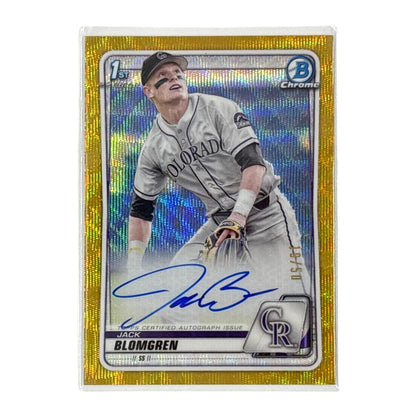 TOPPS MLBカード BOWMAN CHROME 1ST JACK BLOMGREN COLORADO ROCKIES /50 #CDA-JB 中古 IT1