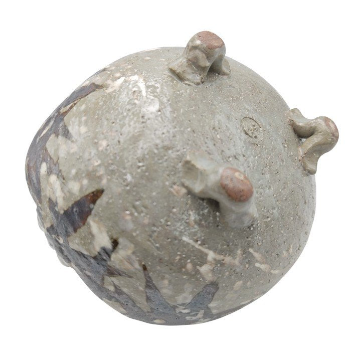 【未使用品】 京焼 清水焼 平安 翆浩造 乾山写 雪笹 手鉢 中古 H4