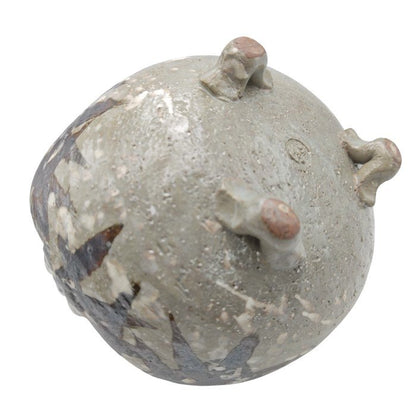 【未使用品】 京焼 清水焼 平安 翆浩造 乾山写 雪笹 手鉢 中古 H4