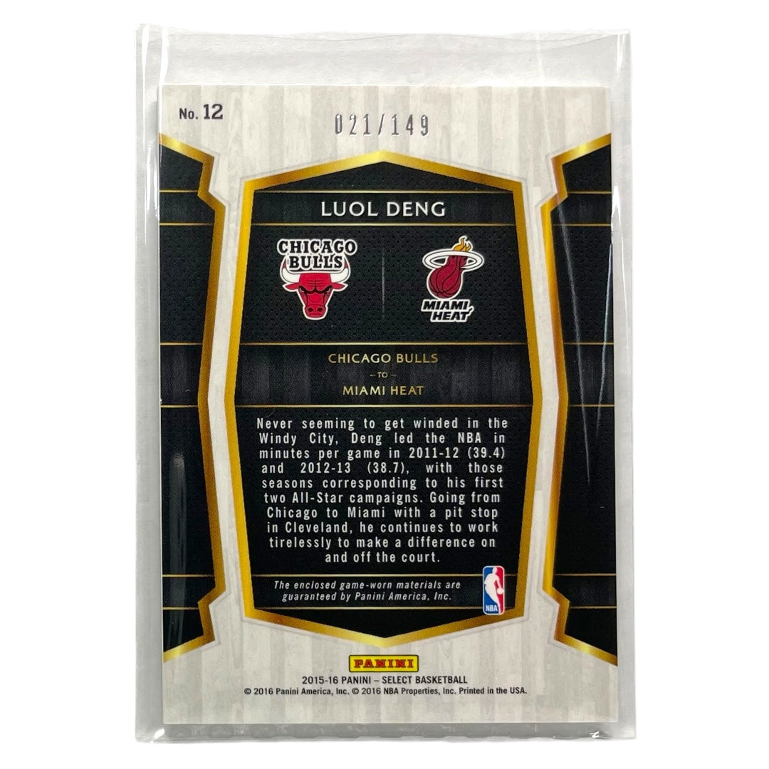 PANINI NBAカード SELECT PRIZM LUOL DENG CHICAGO BULLS MIAMI HEAT /149 #12 中古 IT2