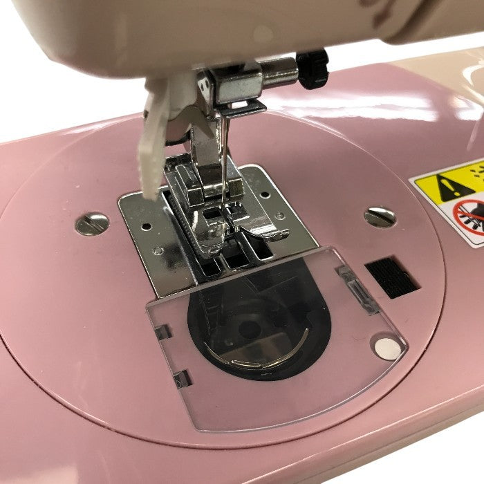 アックスヤマザキ 電子ミシン コンパクトミシン 小型 初心者 シンプル 簡単 ブラッシュピンク KA-01 中古 Y1