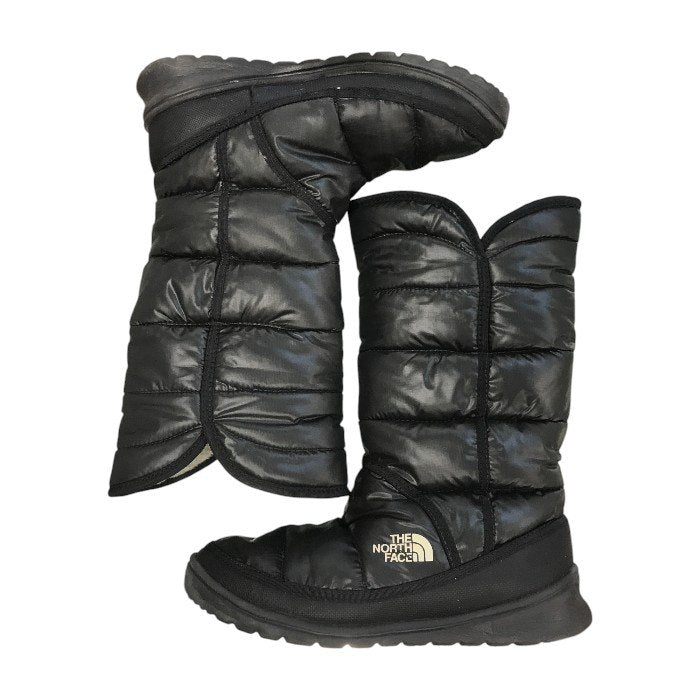 THE NORTH FACE ザノースフェイス ヌプシブーツ レディース ミドル丈 レインシューズ スノーブーツ 防寒 ブラック 24cm 616273 中古 T1