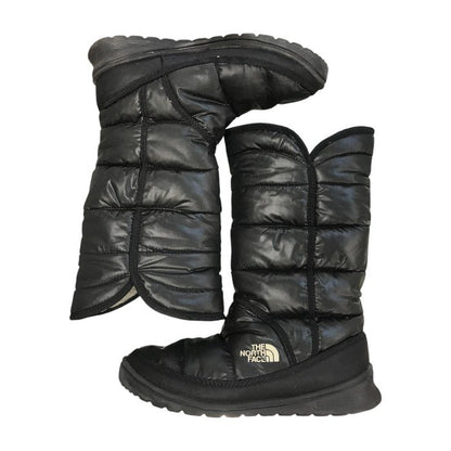 THE NORTH FACE ザノースフェイス ヌプシブーツ レディース ミドル丈 レインシューズ スノーブーツ 防寒 ブラック 24cm 616273 中古 T1