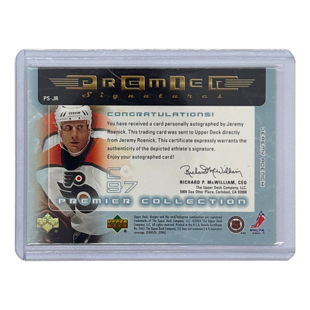 UPPER DECK NHLカード PREMIER COLLECTION JEREMY ROENICK FLYERS #PS-JR 中古 IT1