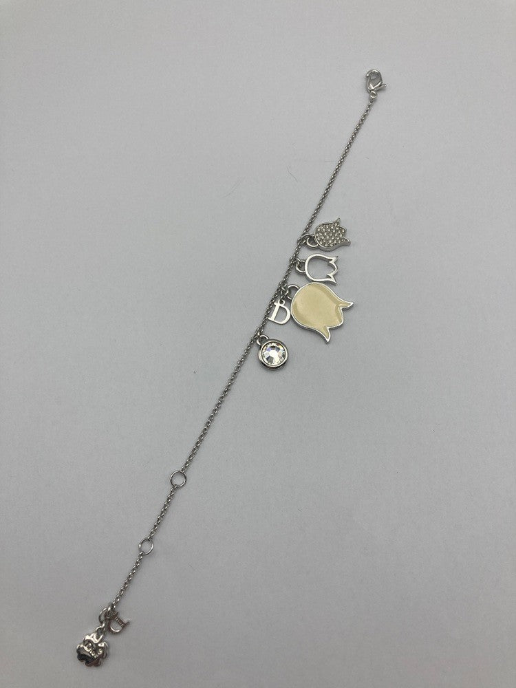 Dior ディオール フラワーモチーフ ブレスレット 中古 D4