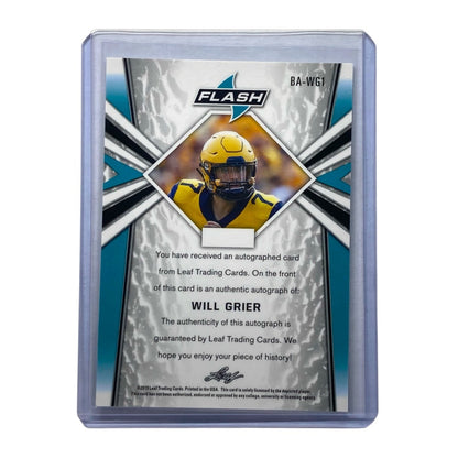 Leaf NFLカード FLASH WILL GRIER #BA-WG1 中古 IT2