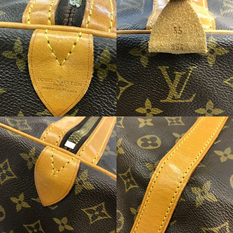 LOUIS VUITTON ルイヴィトン モノグラム サック・スープル 55 ボストンバッグ ユニセックス 旅行鞄 廃番 ブラウン M41622 中古 T1