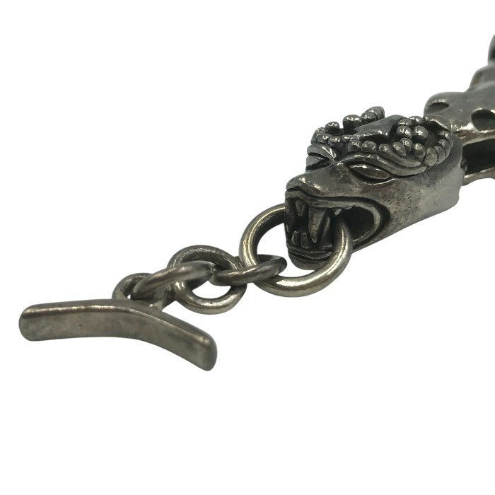 WOLF MAN B.R.S ウルフマンブラザーズ ブレスレット メンズ シルバー925 チェーン BRS ウルフヘッド 重厚 20cm 中古 T1