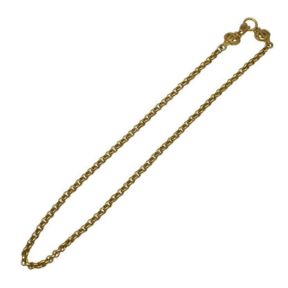 CHANEL シャネル ネックレスチェーン レディース ロング ロールチェーン ココマーク ヴィンテージ ゴールド 70cm 中古 T1