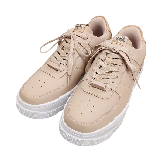 NIKE ナイキ AIR FORCE 1 エアフォースワン ピクセル スニーカー レディース ストリート 定番 ローカット パーティクルベージュ 25.5cm CK6649-200 中古 T1