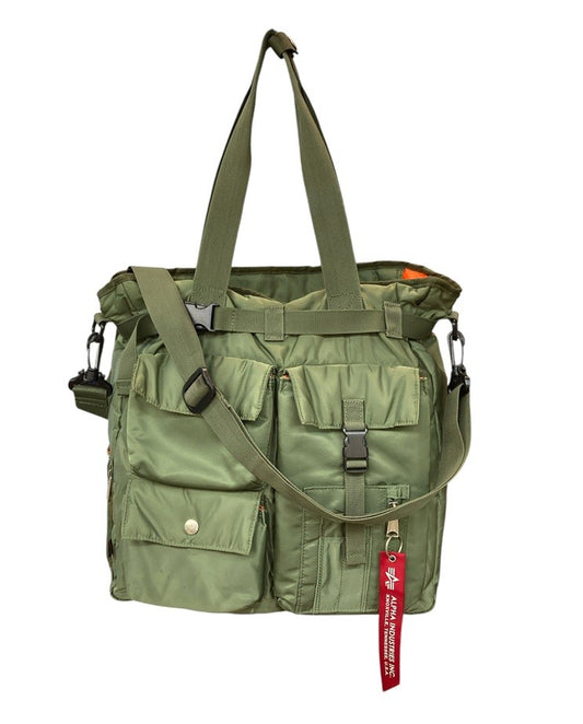 ALPHA INDUSTRIES アルファインダストリーズ 2WAY トートバッグ 中古 D4