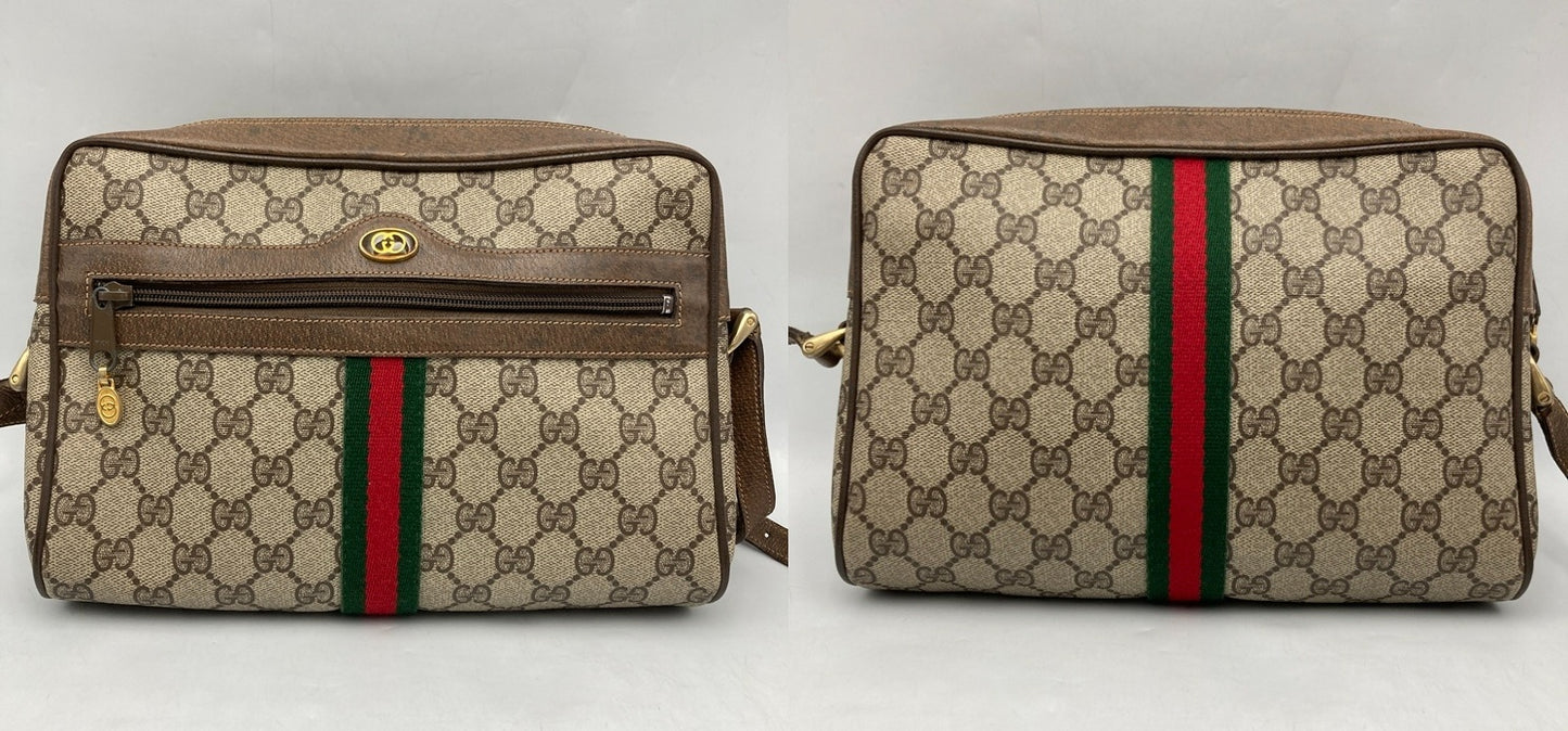 GUCCI オールドグッチ GGスプリーム シェリーライン ショルダーバッグ 中古 D4
