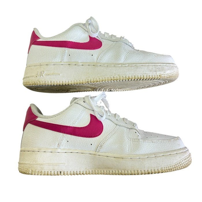 NIKE エアフォース1 ローカットスニーカー 24.5cm DD8959-102 靴 レディース シューズ ピンク ホワイト 中古 W1