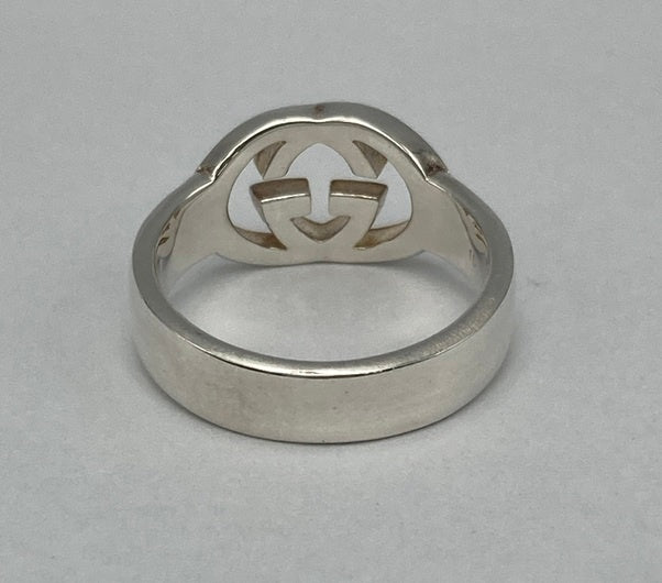 GUCCI グッチ インターロッキングG ブリットリング シルバー925 サイズ14.5号 中古 D4